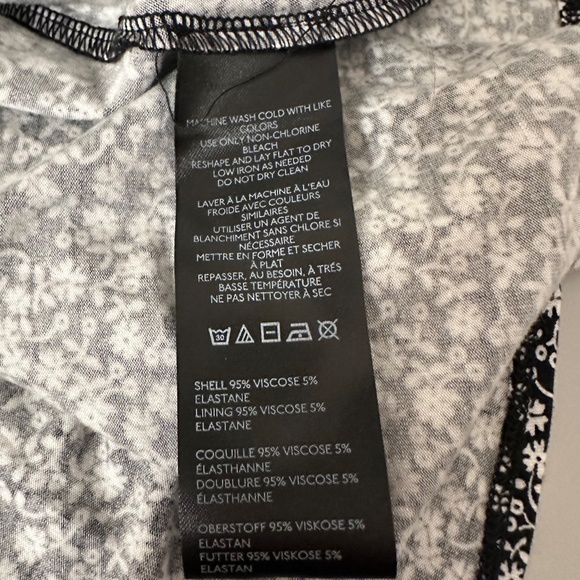 NWT Free People Check It Mini Dress in Black Floral Combo | Size Large - Picture 11 of 12